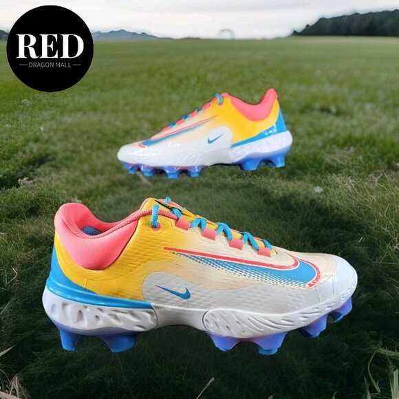 Nike Alpha Huarache Elite Low New York PE Baseball Cleats RBI - Men's Size 10.5